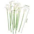 thumbnail image 3 of 12 Pieces Artificial Calla Lily Artificial Flowers Bouquet White Artificial Calla Lilies With Stem For Party,Garden Decoration, 3 of 5