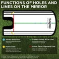 thumbnail image 3 of Espejo para poner golf KINGTOP Classic Alignment con bolsa de transporte, 3 of 9