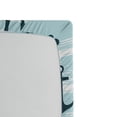 thumbnail image 2 of Ambesonne Modern Fitted Sheet, Pattern with Anchors, Twin Size, Pale Blue Dark Green, 2 of 2