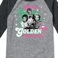 thumbnail image 3 of Golden Girls - Have A Golden Christmas - Toddler And Youth Raglan Graphic T-Shirt, 3 of 4