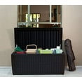 thumbnail image 2 of Keter Sumatra 135 Gallon Durable Weatherproof Resin Deck Box Organization and Storage for Outdoor Patio and Lawn, Brown, 2 of 8
