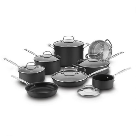 Cuisinart Chef's Classic 14pc Non-Stick Hard Anodized Cookware Set - 66-14N