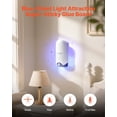 thumbnail image 2 of Fly Trap Plug-in Gnat Zapper with Blue Light and Sticky Boards, Silent Flies and Moths Killer, Non-Toxic Fruit Fly Catcher for Indoor Use, Includes 2 Units and 10 Glue Boards for Easy Replacement, 2 of 11
