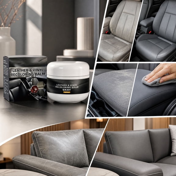 Car Leather Repair Recoloring Balm 50g Faded Worn Leather Vinyl DIY Color Restoration For Auto Seats Furniture Sofa