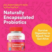 SmartyPants Kids Probiotic Supplement Gummies, 2 Billion CFU, Probiotic for Kids, Grape, 30 Ct