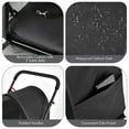 thumbnail image 7 of Demi Bonn 41" Double Pet Stroller Dog Cat Cage Jogger Stroller, 4-in-1 Travel Foldable Carrier Puppy Stroller with Detachable Carriers and Travel Carriage, Black, 7 of 7