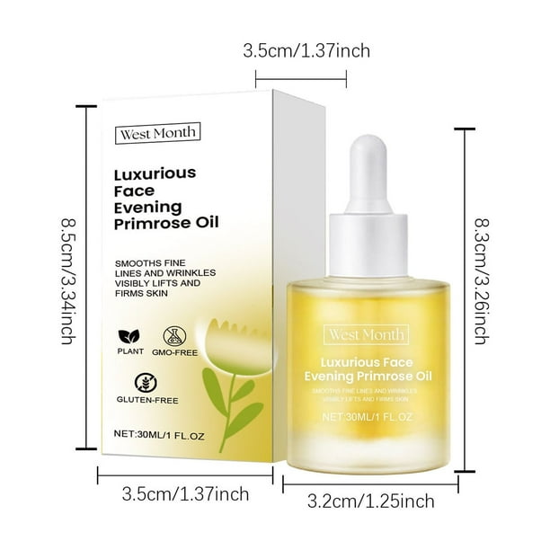 Aceite esencial de onagra vegano de lujo, hidratante, reduce arrugas, retarda el envejecimiento, esencias faciales hidratantes y nutritivas, 30 ml para el cuidado de la piel.