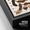 thumbnail image 5 of IDEA4WALL Framed Canvas Wall Art Folk Art Deer Floral Deer Design in Earthy Tones Vintage Art Print Minimal Wildlife Posters Boho Chic for Living Room, Bedroom, Office - 24"x36" Black, 5 of 5