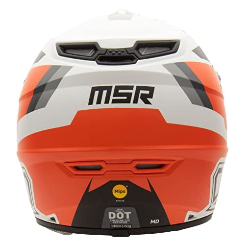 MSR Mav4 Inertia w/MIPS Dirt Bike Motocross Helmet (X-Large, Orange)