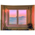thumbnail image 1 of Bangcool Window Tapestry Nature Landscape Decorative Wall Hanging Tapestry Bedroom Decor, 1 of 10