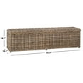 thumbnail image 5 of SAFAVIEH Caius Bohemian Nautical Wicker Bench with Storage, Natural, 5 of 6