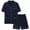 Black Set for Men, variant on Men's Suit Set With Pockets Comfortable For All Day Stylish Look For Modern Fashion Needs Navy XL