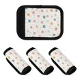thumbnail image 6 of Luggage Handle Wrap for Suitcase 2 Pack Luggage Tag Identifiers for Travel Accessories Hand-drawn Cute Square, 6 of 6
