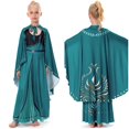 thumbnail image 1 of Seaehey Anna Cosplay Disfraz Princesa Vestido De Halloween Show Largo Cape Angels Niñas Verde, 1 of 3