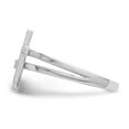 thumbnail image 3 of Sterling Silver Rhodium Plated Diamond  Crosses Ring QR4677, 3 of 5