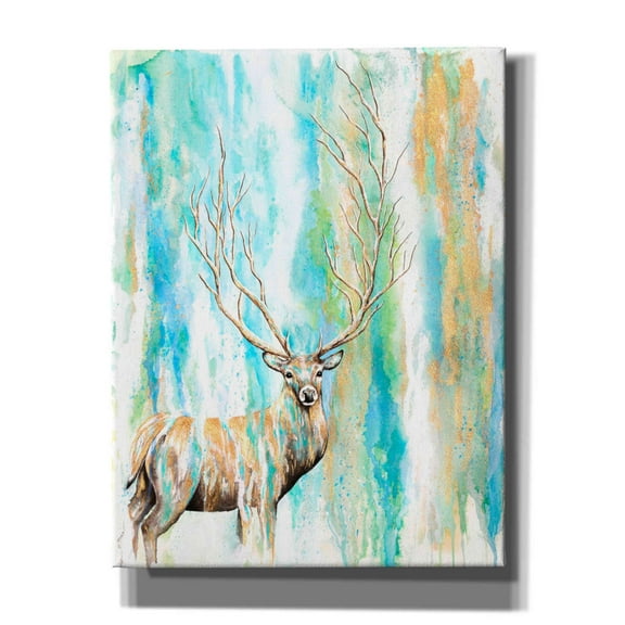 Epic Graffiti 'Deer Tree' by Michelle Faber, Canvas Wall Art, 26"x34"