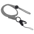 thumbnail image 1 of Cinta de cuello Uxcell con gancho, cintas para insignias ajustables, soporte de correa larga, llavero gris, 1 of 7