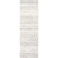 thumbnail image 5 of nuLOOM Tapis Marocain Blythe Runner, 2' 8" x 8', Gris/blanc Cassé, 5 of 5