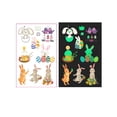 thumbnail image 2 of Linnome Glow In Dark Easter Temporary Tattoo Stickers Festival Body Art Decal for Party Holiday Daily Decor Supplies, 2 of 6