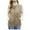 Khaki, variant on Busydd Cotton Vest for Women Warm Comfy Sleeveless Puffer Vest Casual Fashion Solid Color Zipper Womens Vest with Pockets M
