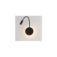 thumbnail image 1 of Lámpara de lectura de cabecera LED de 3 + 8W Lámpara de lectura de cisne flexible LED (negra) Luz de pared Luz de lectura LED con interruptor Blanco cálido 3000K Moderno, 1 of 5