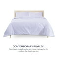 thumbnail image 6 of BLC 100% Cotton Lavender Queen Size Sheet Set 4 Piece 400 Thread Count Sateen Weave Bed Sheets Soft and Smooth Luxury Finishing Hotel Quality, 6 of 8