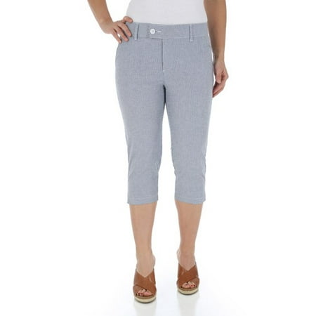 Lee Riders Women S Comfort Fit Capris With Extended Tab Waist