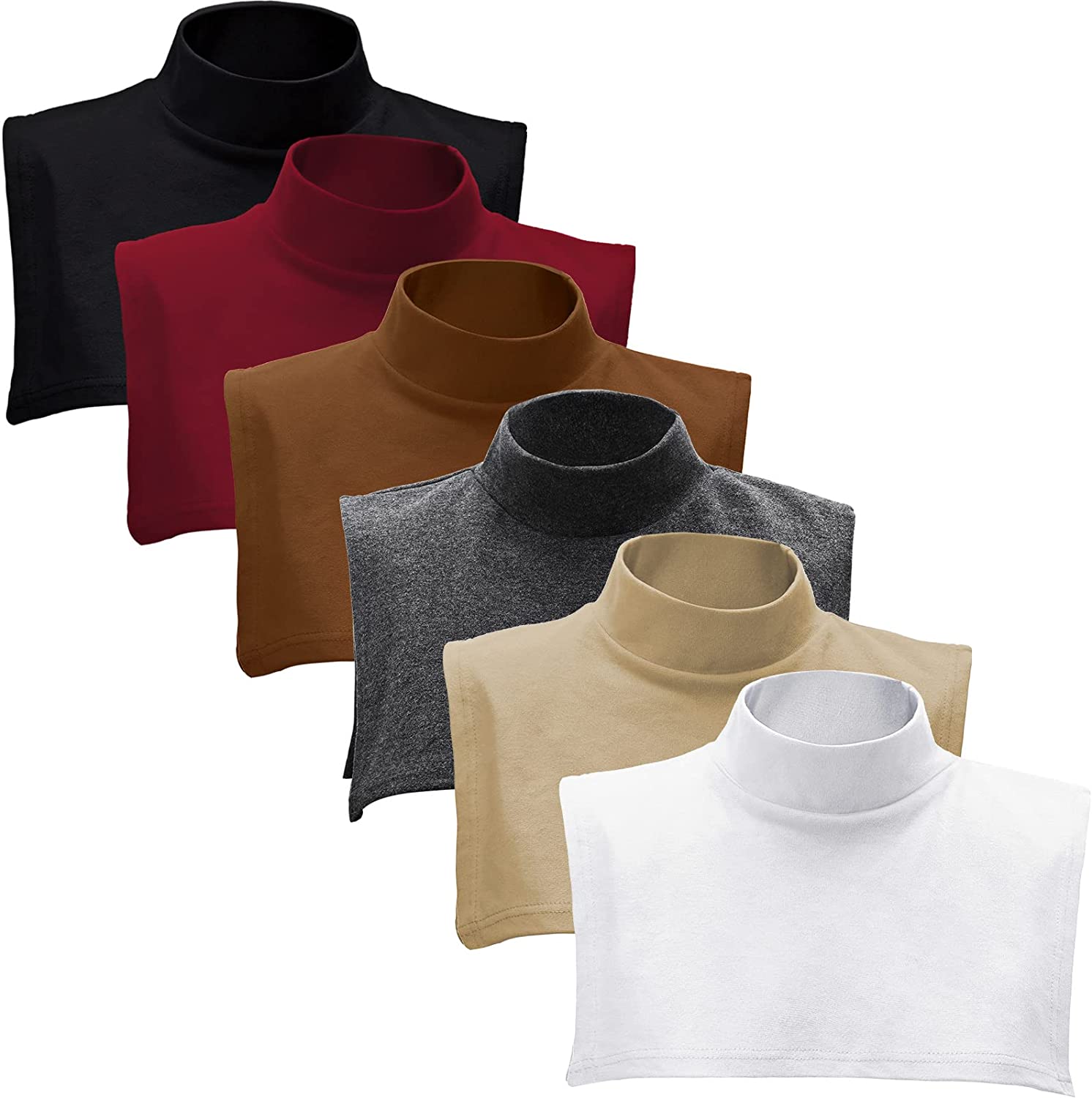 PIKADINGNIS Fake Turtleneck Dickey Detachable Collars Set Half Top Mock