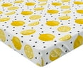 thumbnail image 2 of Ambesonne Lemon Fitted Sheet 2 Pcs Set, Summer Citrus Fruit Polka Dot, Full, Mustard Charcoal Grey, 2 of 3