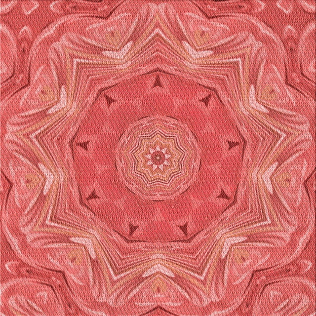 Ahgly Company Tapis d'Intérieur Lavables à la Machine, Carrés, Transitionnels, Rouges, 5 Pieds Carrés
