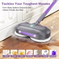 thumbnail image 2 of Vperac F6 Scrubbing Steam Mop with Rotating Pads, Lightweight Spin Steam Mop for Home, 23FT Cord, LED Headlights, Self-Standing & Washable Pads, Mop for Hard Floor/Laminate/Marble, 2 of 9