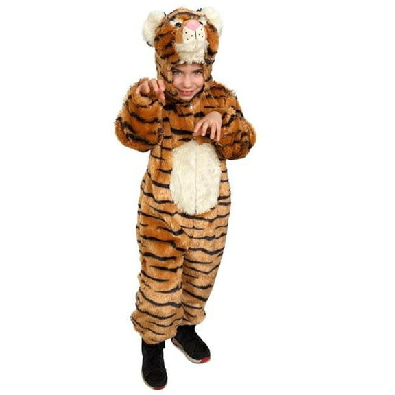 Striped Tiger Costume for 8 to 10 Years Kids, Medium