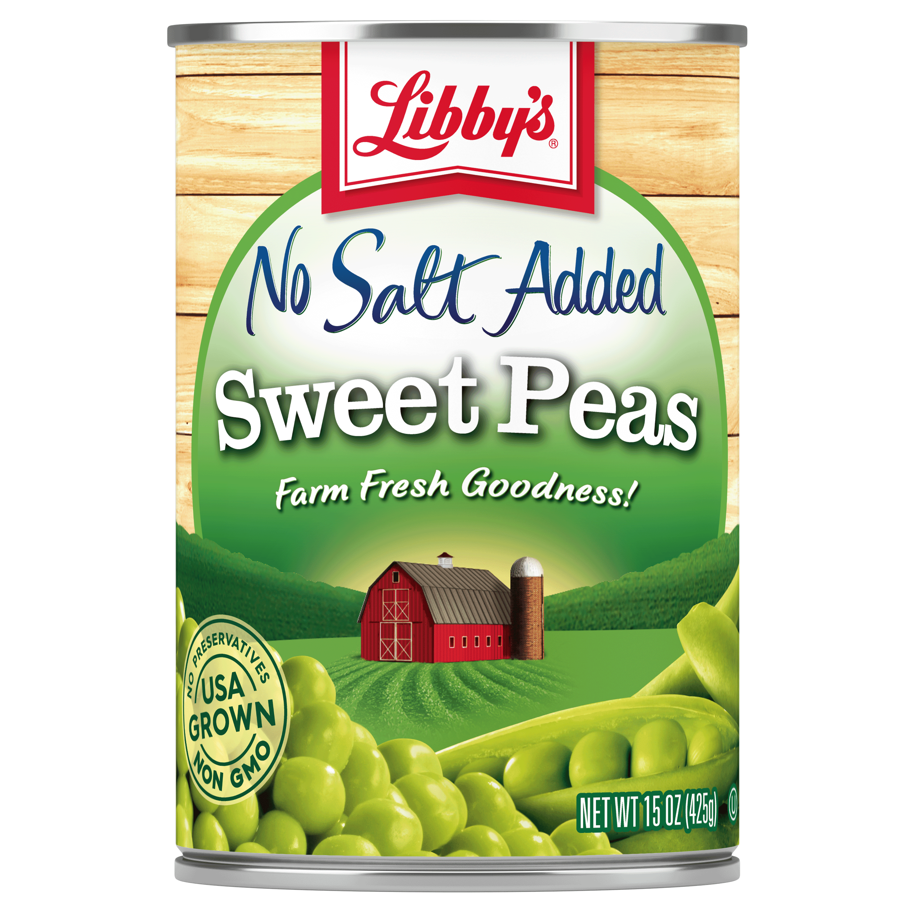 6 Cans) Great Value Canned Sweet Peas, 15 oz - Walmart.com