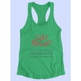 thumbnail image 3 of Fake Romance Design Racerback Tank Women -Image by Shutterstock, Female x-Small, 3 of 4