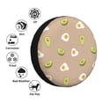 thumbnail image 5 of Easygdp Egg and Avocado Automobile Tire Dust Cover, 14-17in Spare Tire Cover Universal Fit for Trailer, Car, Truck, SUV, Jeep - 17 inch, 5 of 9
