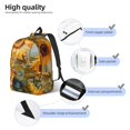 thumbnail image 3 of Balery Sunflower Field Art Mochila Clásica Impresa Básica para Viaje, Mochila Escolar Resistente al Agua, Mochila de Lona con Correas Ajustables-Medium, 3 of 5
