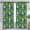 Rooster and Pumpkin, variant on Rooster and Pumpkin Green Pattern Blackout Curtains,Triple Weaved Fabric,Thermal Insulated,Room Darkening,Grommet Top,2 Panels,42x45in(107x114cm)