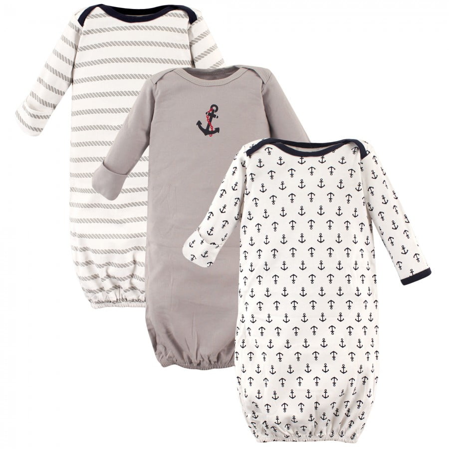 Luvable Friends Luvable Friends Baby Boy Cotton Gowns, Boy Nautical
