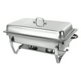 thumbnail image 4 of 9.5Qt Commercial Chafing Dish Buffet Serving Trays, Rectangle Stainless Steel Food Warmer Buffet Server 1/3 Size Serving Pans Silver, 4 of 8