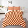thumbnail image 2 of Erosebridal Orange Buffalo Bedding Queen Comforter Set, Checkered Down Comforter, Rectangle Room Decor, 3pcs, 2 of 8
