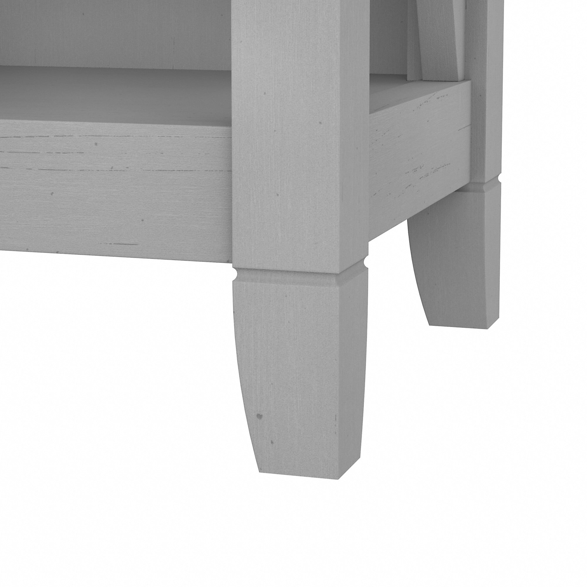 Bush Furniture Key West Tall 5 Shelf Bookcase, Set of 2, Cape Cod Gray