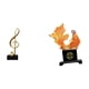 thumbnail image 1 of Figura Decorativa De Resina Con Forma De Nota Musical Y Pez. Adorno Moderno Para Mesa, Chimenea, Dormitorio, Oficina O Como Regalo De Inauguración., 1 of 8
