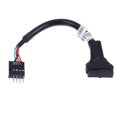 thumbnail image 2 of Cable de placa base de 20/19 pines USB 3.0 hembra a 9 pines USB 2.0 macho Ehuebsd  Para estrenar, 2 of 7