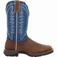thumbnail image 2 of Durango Saddle Brown Denim Blue Western Boot Size 10.5(W), 2 of 7
