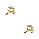 thumbnail image 4 of Bearachild 1 Juego de decoración de mesa, anillos de servilletas antioxidantes, hebillas de toalla de Material de aleación versátil para fiesta de boda Imitación de oro 2piezas Bearachild CBP363171, 4 of 6