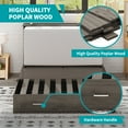 thumbnail image 6 of BALUS Murphy Bed Cabinet with Mattress,Modern Muti-Functional Cube Cabinet Bed with USB Charging Station&2 Large Drawers&3 Level Folding Foam Mattress for Living Room,Queen (Stone Grey), 6 of 9