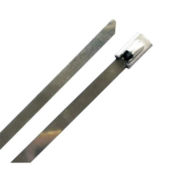 Steel Grip 3004721 Cravate de Câble de 11 Po&44; Argent - Pack de 10