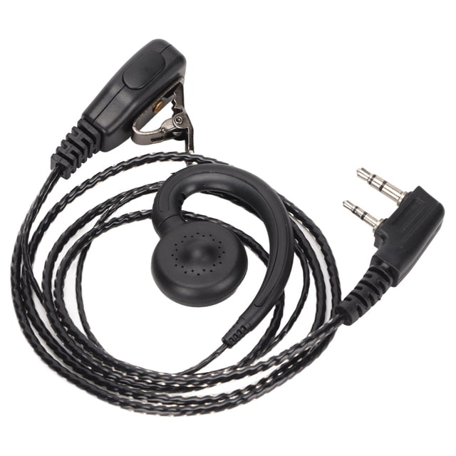 2 Way Earpiece, Fit Tightly K Head G Shape Talkie Headphone ABS PTT Wire Control For For