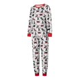 thumbnail image 2 of Pyjamas de Noël Assortis pour la Famille Imprimé Arbre Pyjamas de Vacances Vêtements de Nuit à Manches Longues Ensemble de Pyjamas, 2 of 7