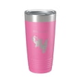 thumbnail image 1 of Echo Lake Map Tumbler Travel Mug Insulated Laser Engraved Coffee Cup Montana 20 oz Pink, 1 of 1